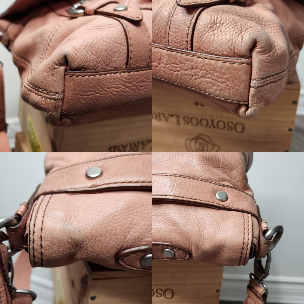 Fossil Maddox Pink "Long Live Vintage 1954" Collection Messenger Laptop Bag - Picture 15 of 16